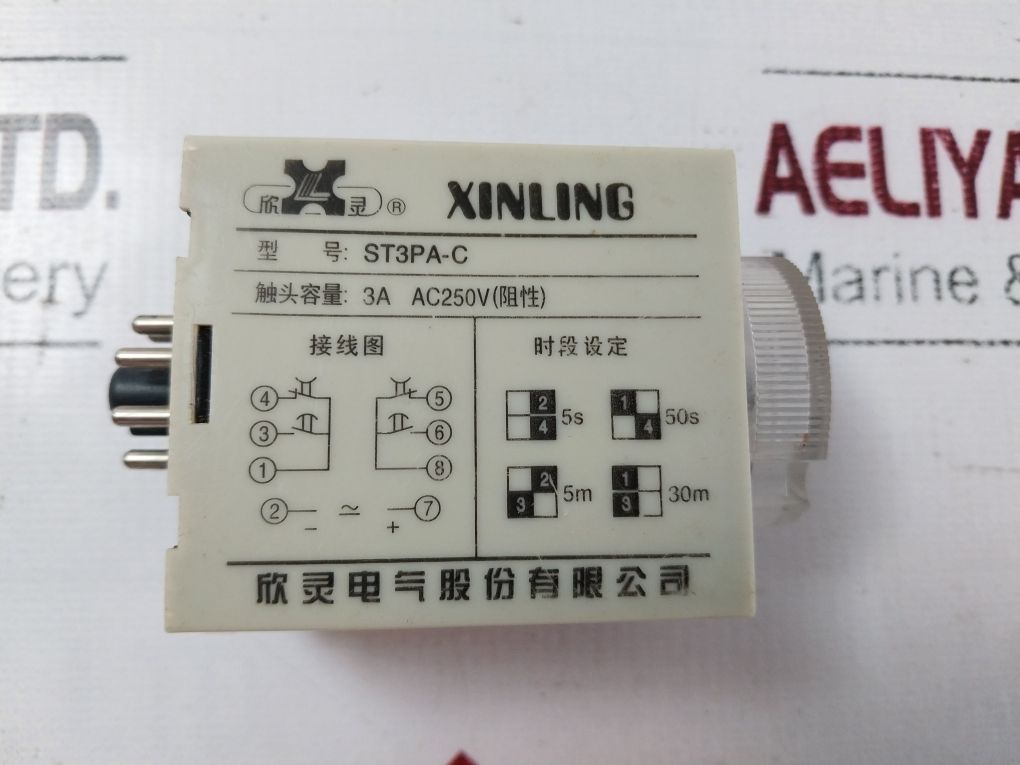 Xinling St3Pa-c Timer Relay 0-50S St3P