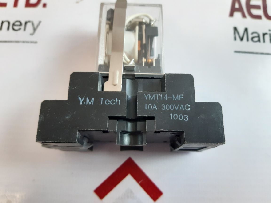 Y.M Tech Ym4-l Relay With Base Ac 230V