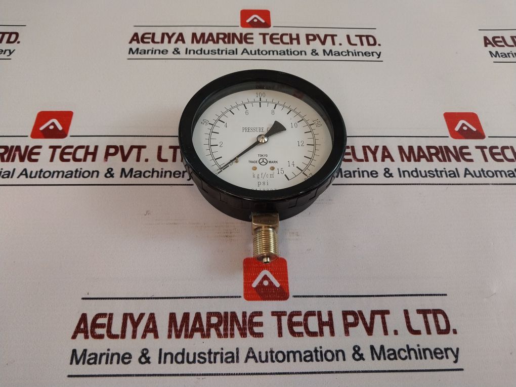 Yamamoto Keiki 2A19907 Pressure Gauge 0-200Psi