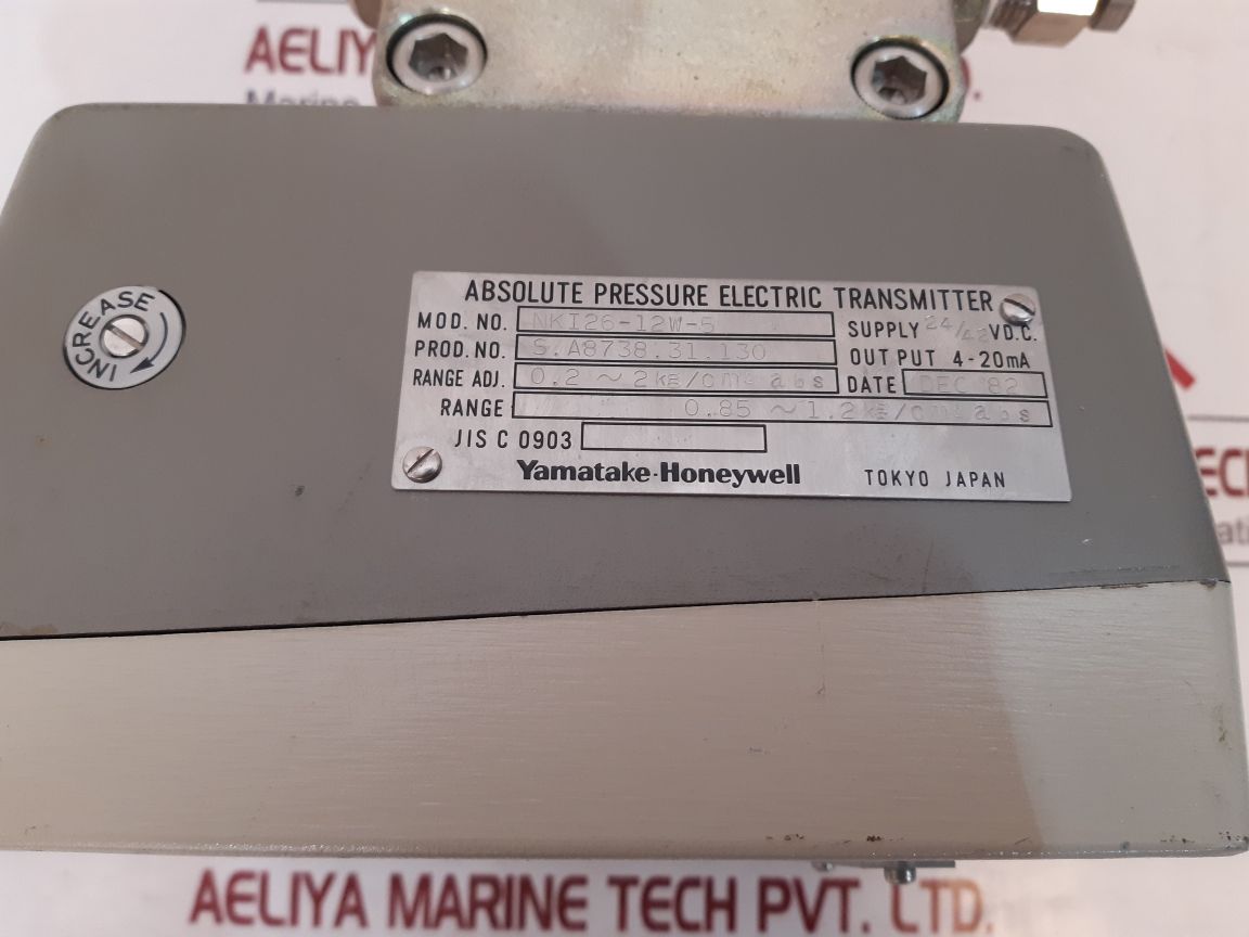 Yamatake-honeywell Nki26-12W-5 Absolute Pressure Electric Transmitter