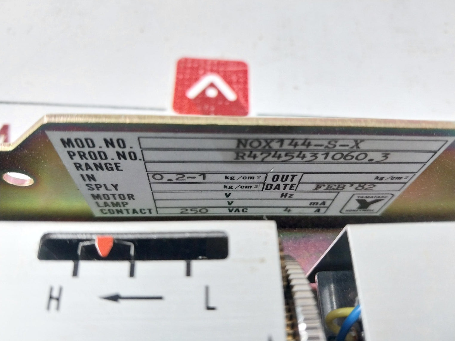 Yamatake Honeywell Nox144-s-x I/P Converter R4745431060.3