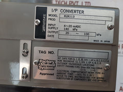 Yamatake Kz03-1A Air Regulator