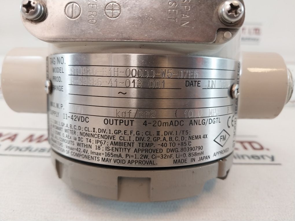 Yamatake Std920-e1H-00000-w5-d7E5 Pressure Transmitter