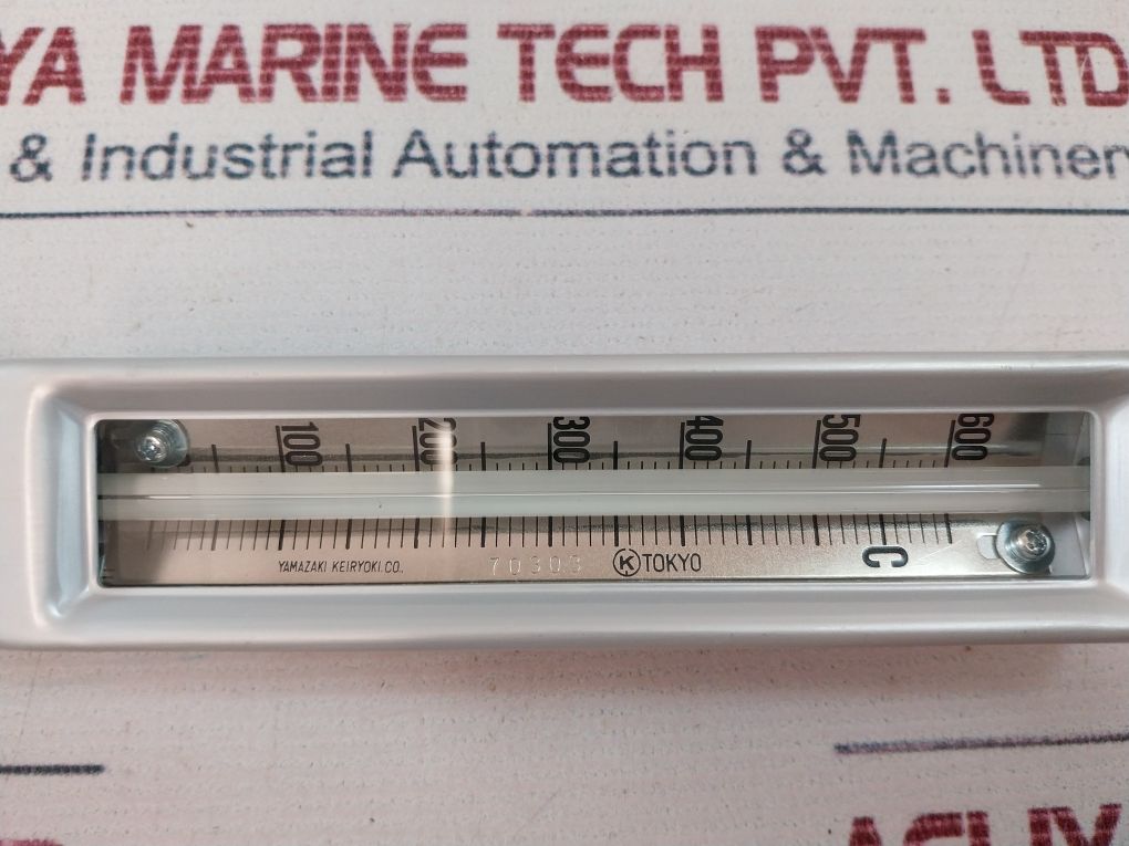 Yamazaki Keiryoki Yks-807 Thermometer With Metal Protective Tube 0-600°C