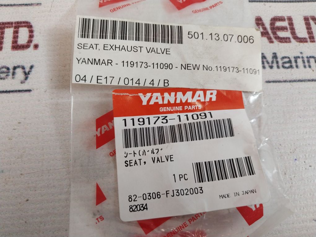 Yanmar 119173-11091 Seat Valve