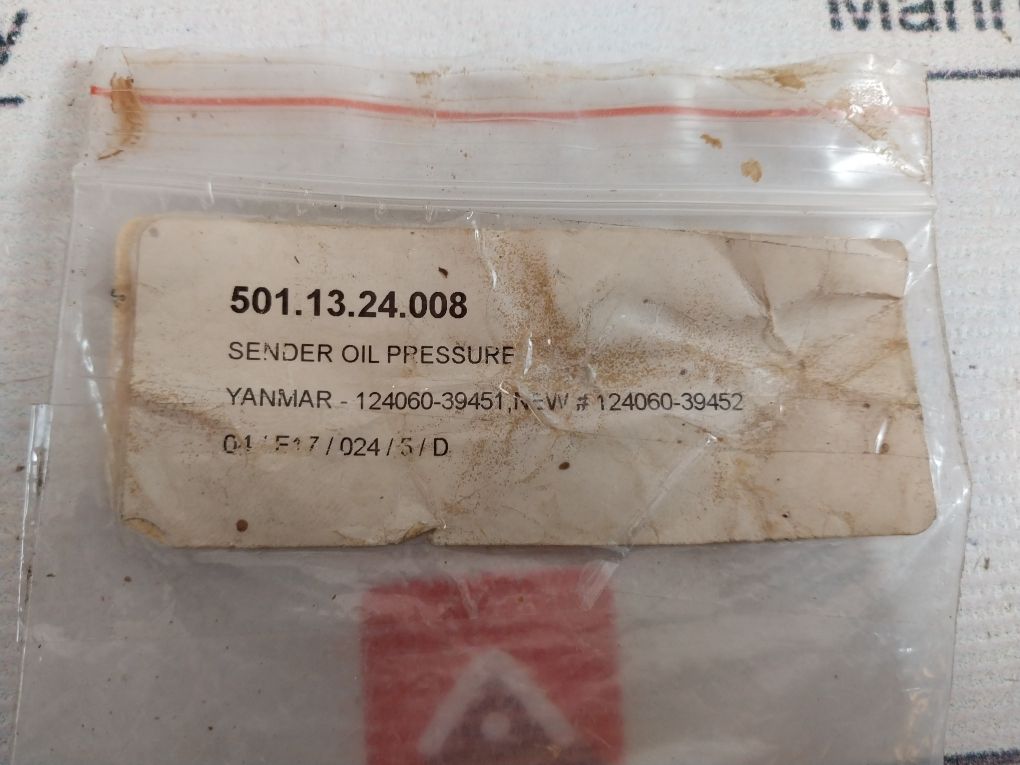 Yanmar 124060-39452 Sender Oil Pressure Switch