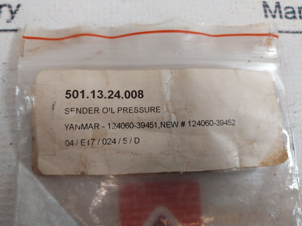 Yanmar 124060-39452 Sender Oil Pressure Switch
