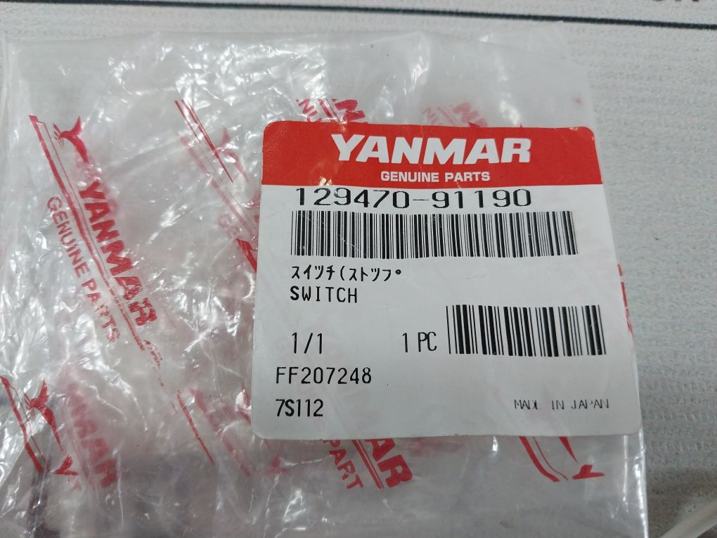Yanmar 129470-91190 Stop Button