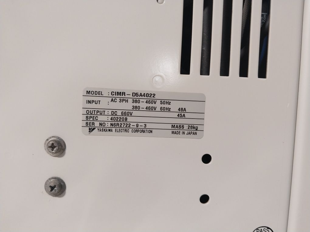 Yaskawa Cimr-d5A4022 Ac. Magnetic Contactor Dc 660V 45A