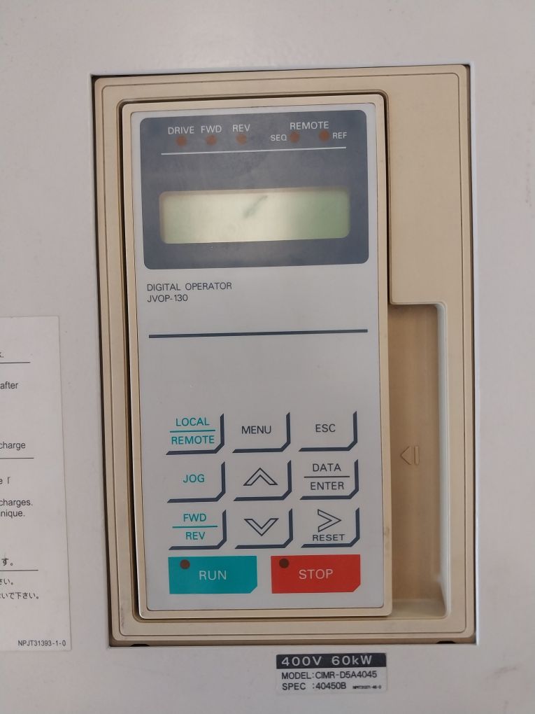 Yaskawa Cimr-d5A4045 Frequency Inverter Digital Operator Varispeed