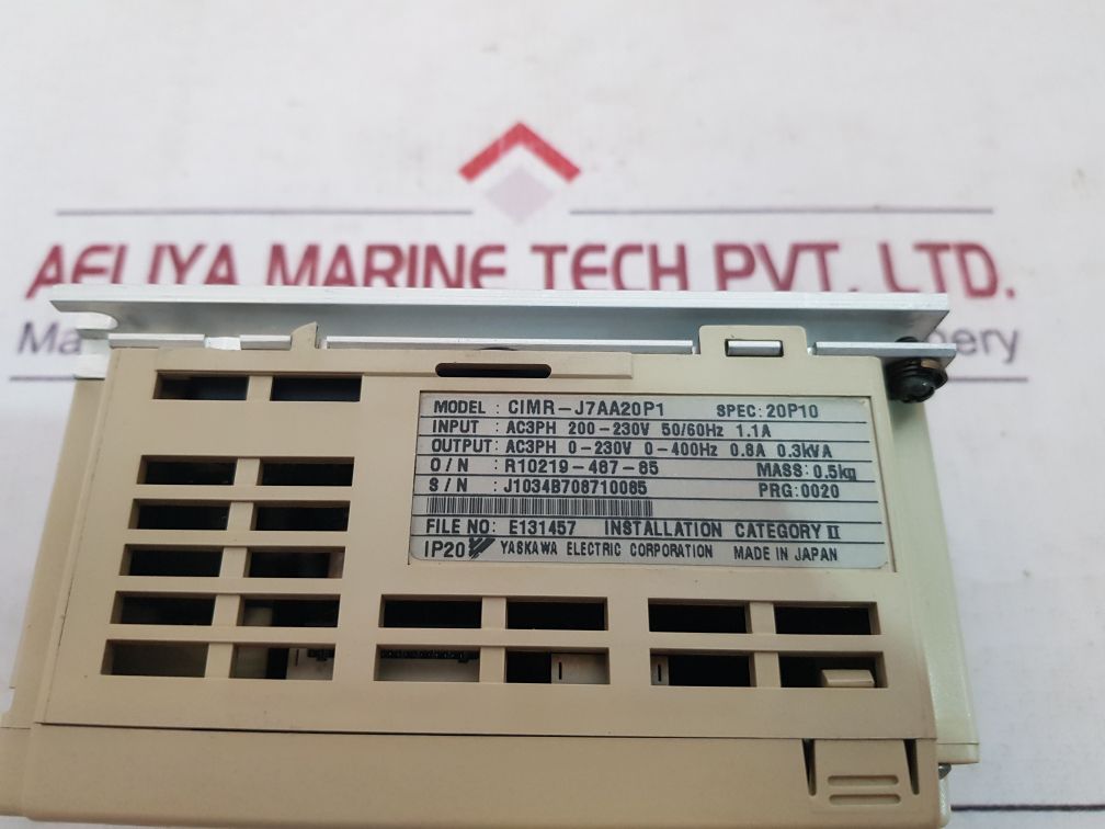 Yaskawa Cimr-j7Aa20P1 Inverter Drive Vs Mini J7