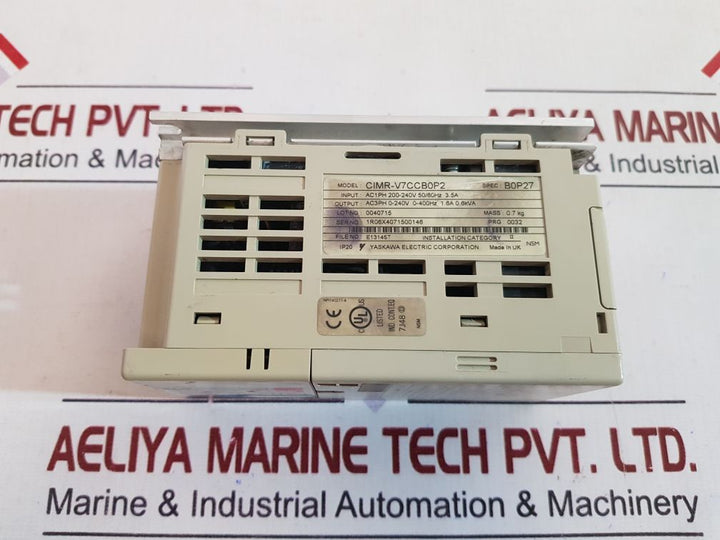 Yaskawa Cimr-v7Ccb0P2 Compact General Purpose Inverter