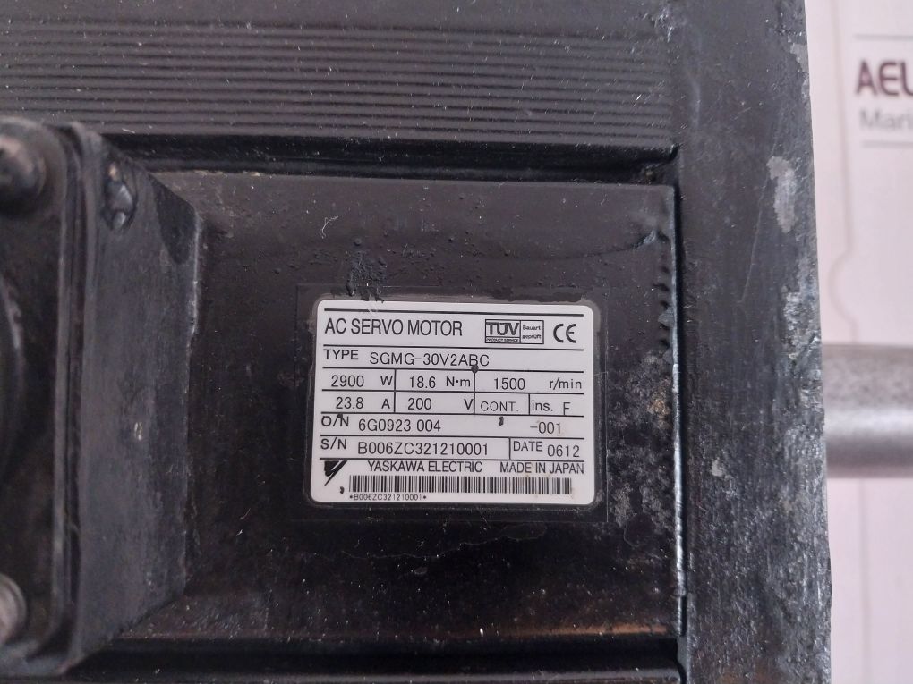 Yaskawa Electric Sgmg-30V2Abc Ac Servo Motor
