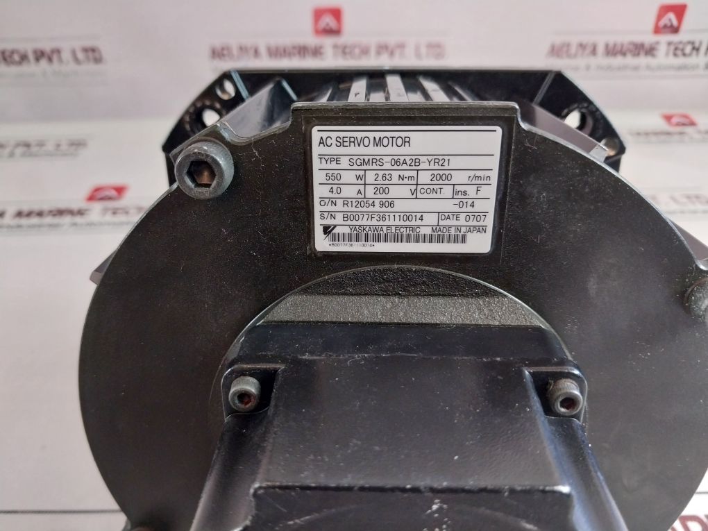 Yaskawa Electric Sgmrs-06A2B-yr21 Ac Servo Motor