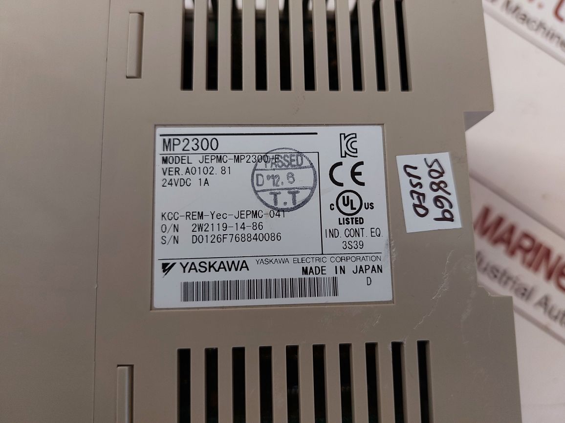 Yaskawa Mp2300 Controller Jepmc-mp2300-e