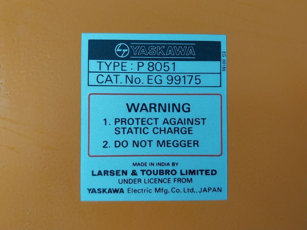 Yaskawa P8051 Plc Power Supply Module Eg 99175