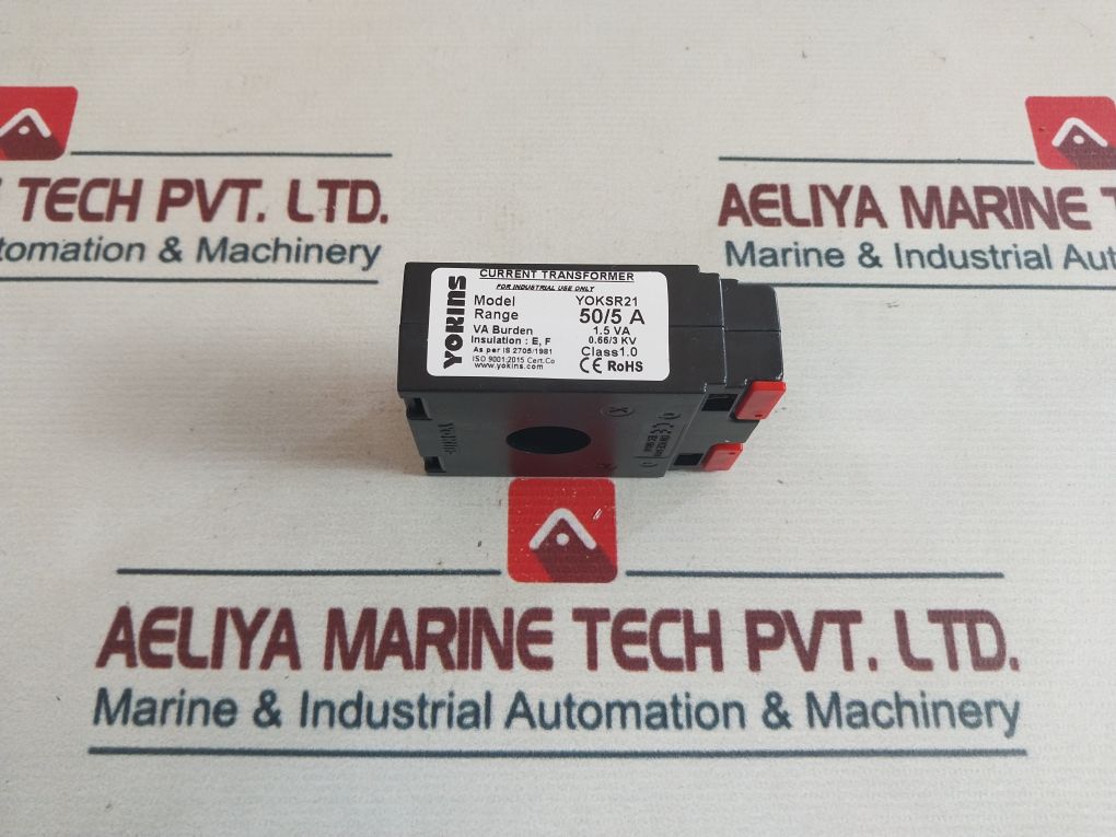 Yokins Yoksr21 Current Transformer 36397/19 Class 1.0 50/5 A