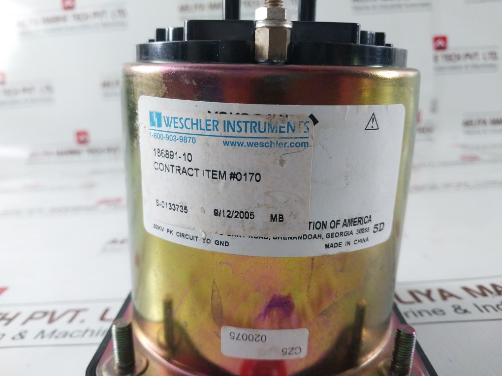 Yokogawa 186891-10 Volt Meter 0 To 200 Dc Volts