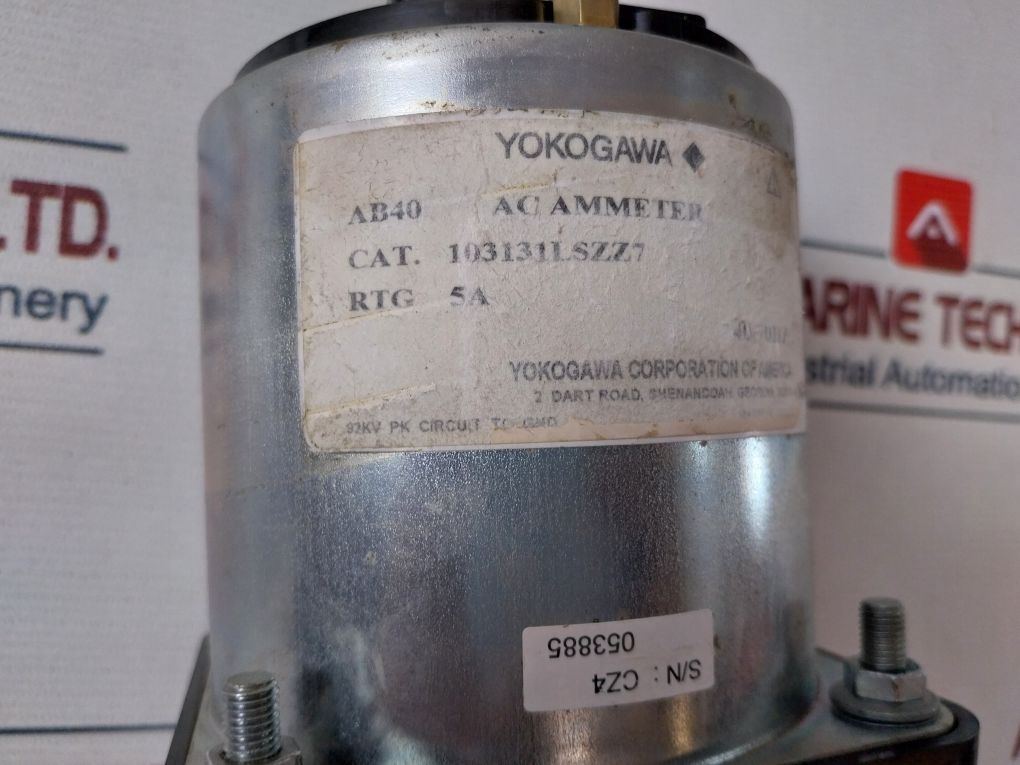 Yokogawa 103131Lszz7 Ab40 Ac Ammeter 0-600 Ac Amperes