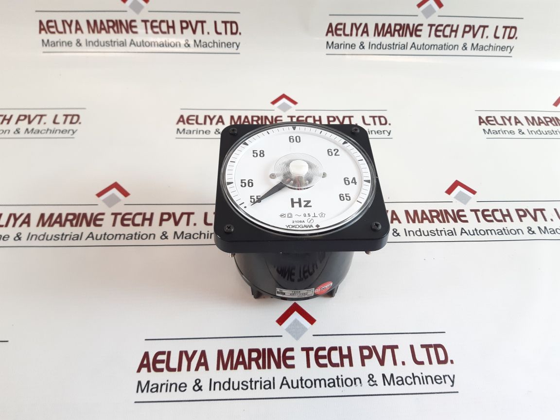 Yokogawa 2108A Analog Frequency Meter 55 To 65 Hz