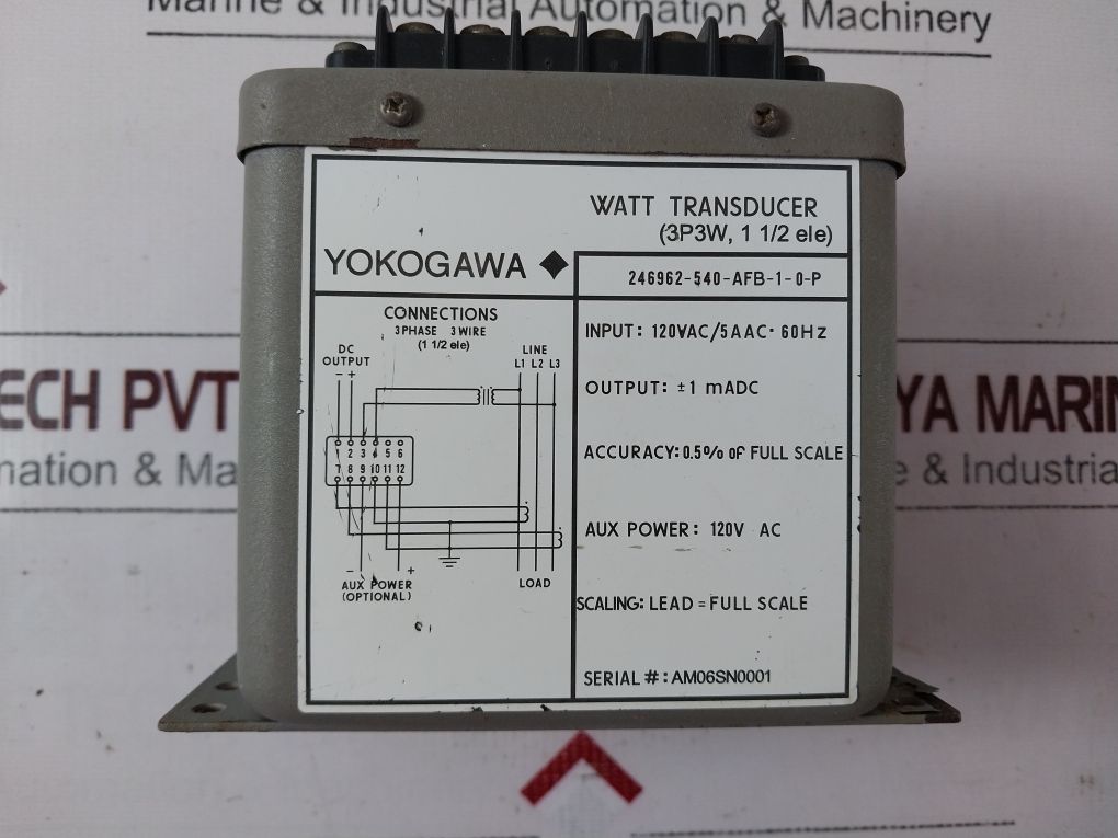 Yokogawa 246962-540-afb-1-0-p Watt Transducer