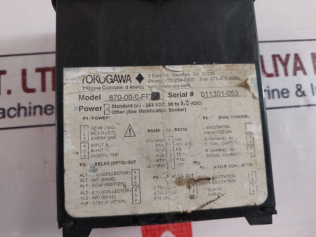 Yokogawa 870-00-0-fr/M Plus Universal Digital Counter 85-264Vac