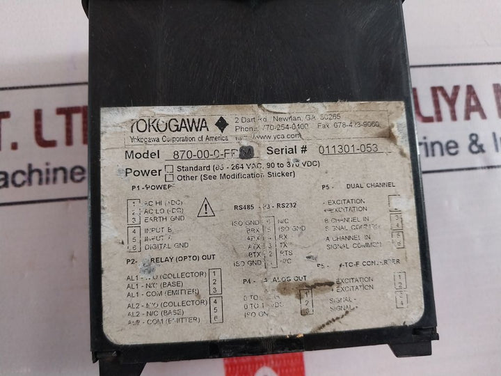 Yokogawa 870-00-0-fr/M Plus Universal Digital Counter 85-264Vac