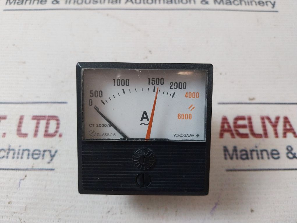 Yokogawa A46-n-l-bl Panel Meter 0-6000 A