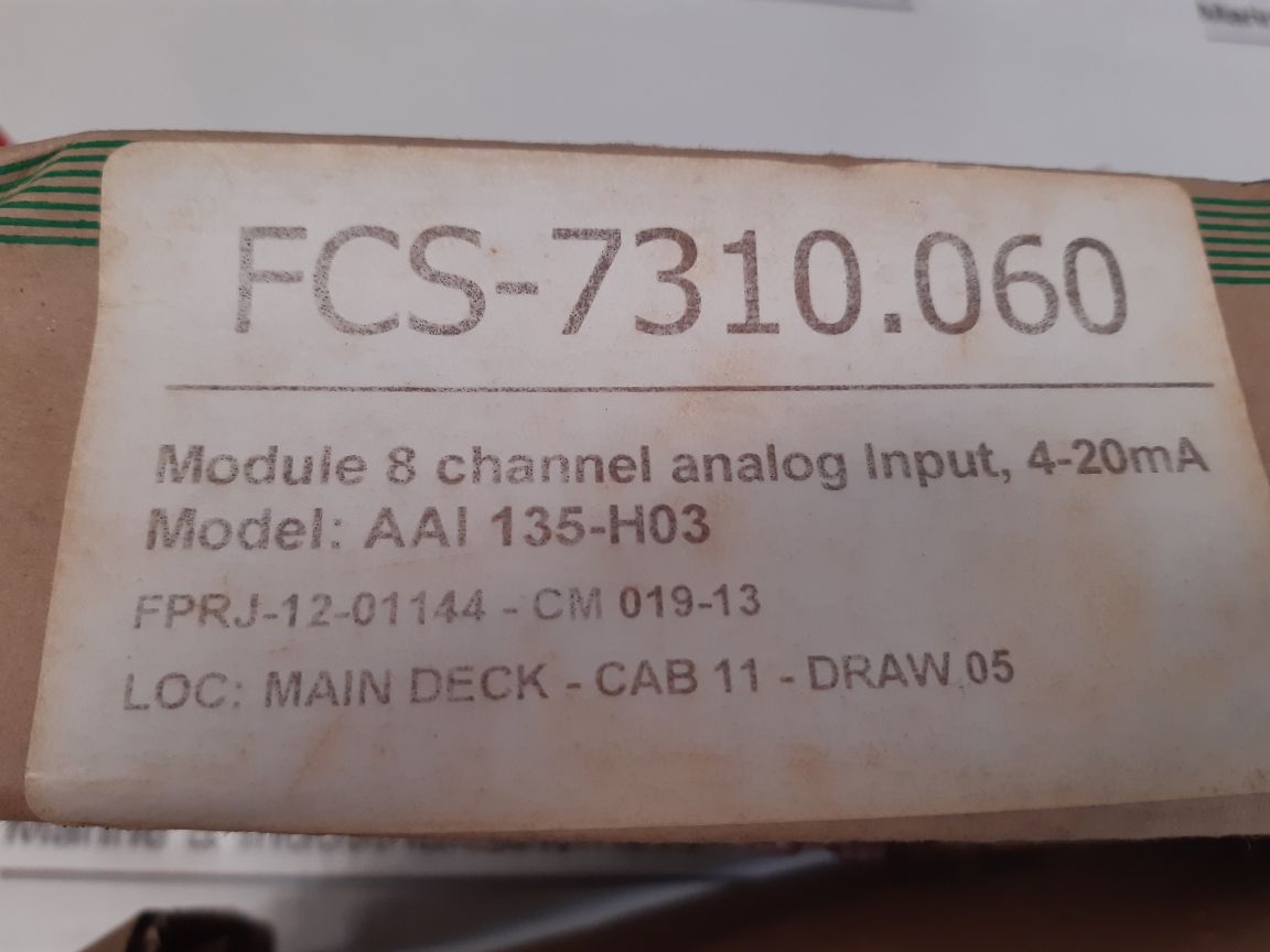 Yokogawa Aai135 Analog Input Module Aai135-h03 S3