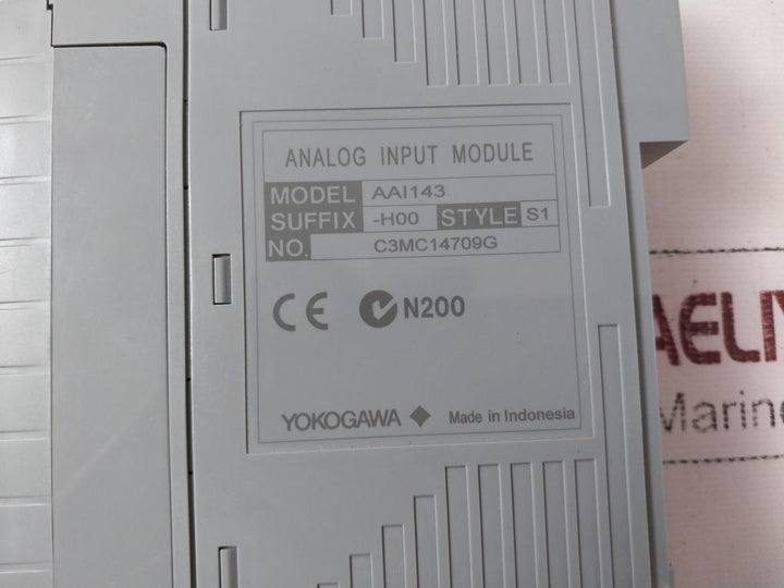 Yokogawa Aai143-h00 S1 Analog Input Module Aai143