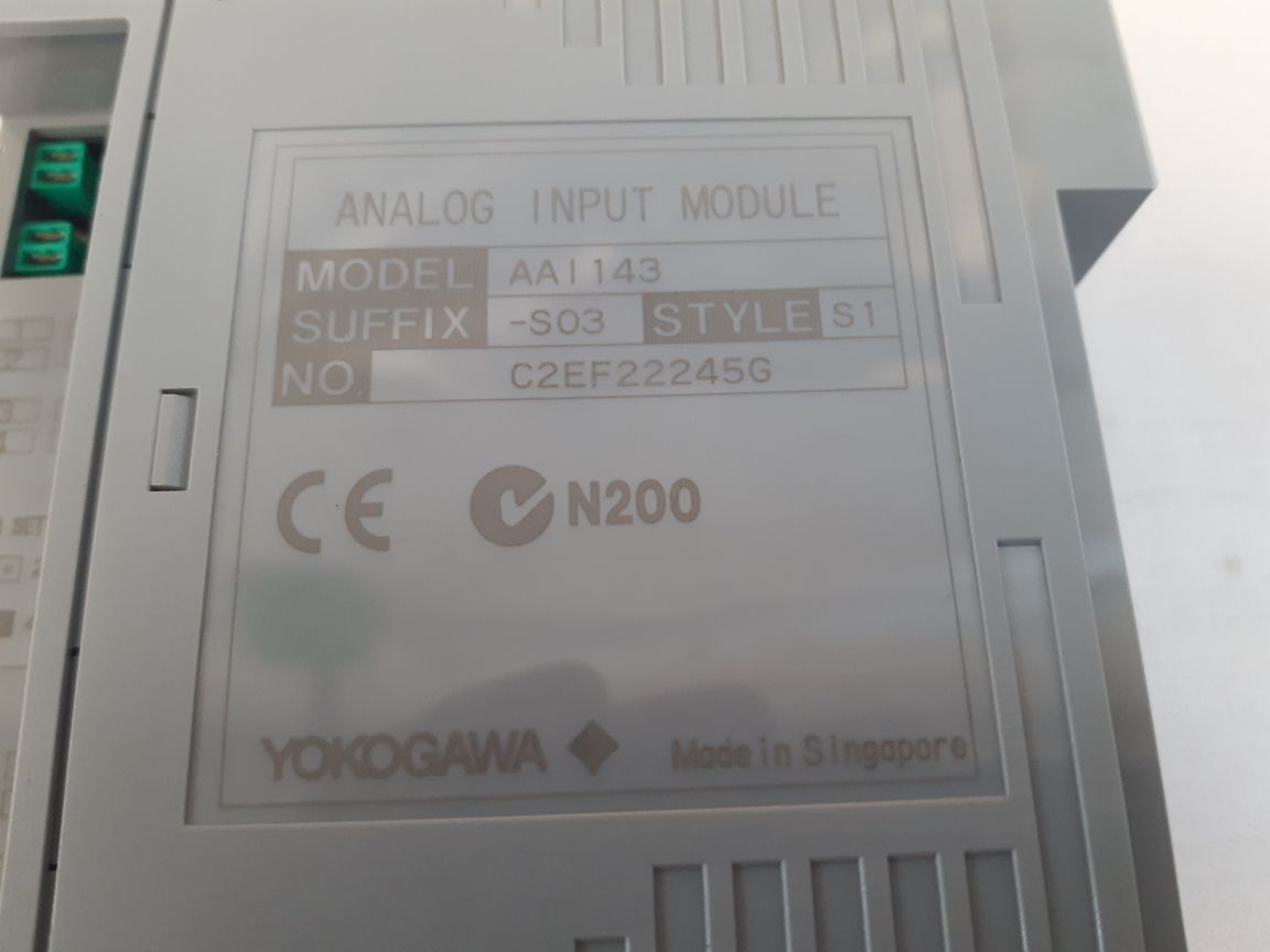 Yokogawa Aai143-s03 S1 Analog Input Module