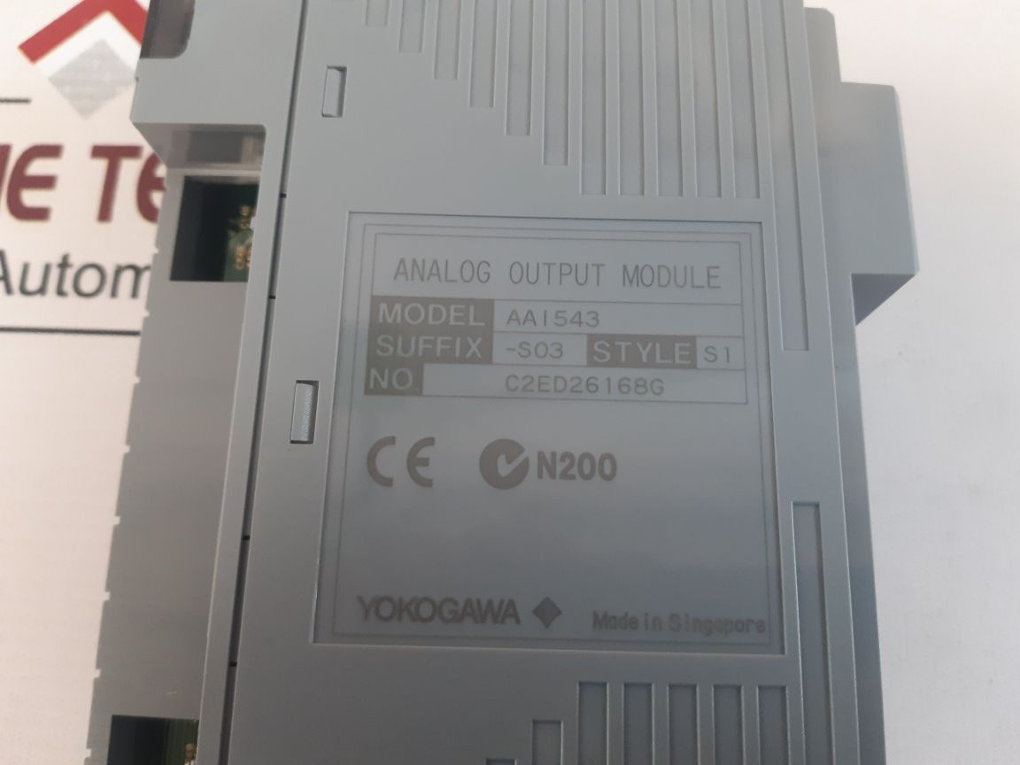 Yokogawa Aai543-s03 Analog Output Module Style S1