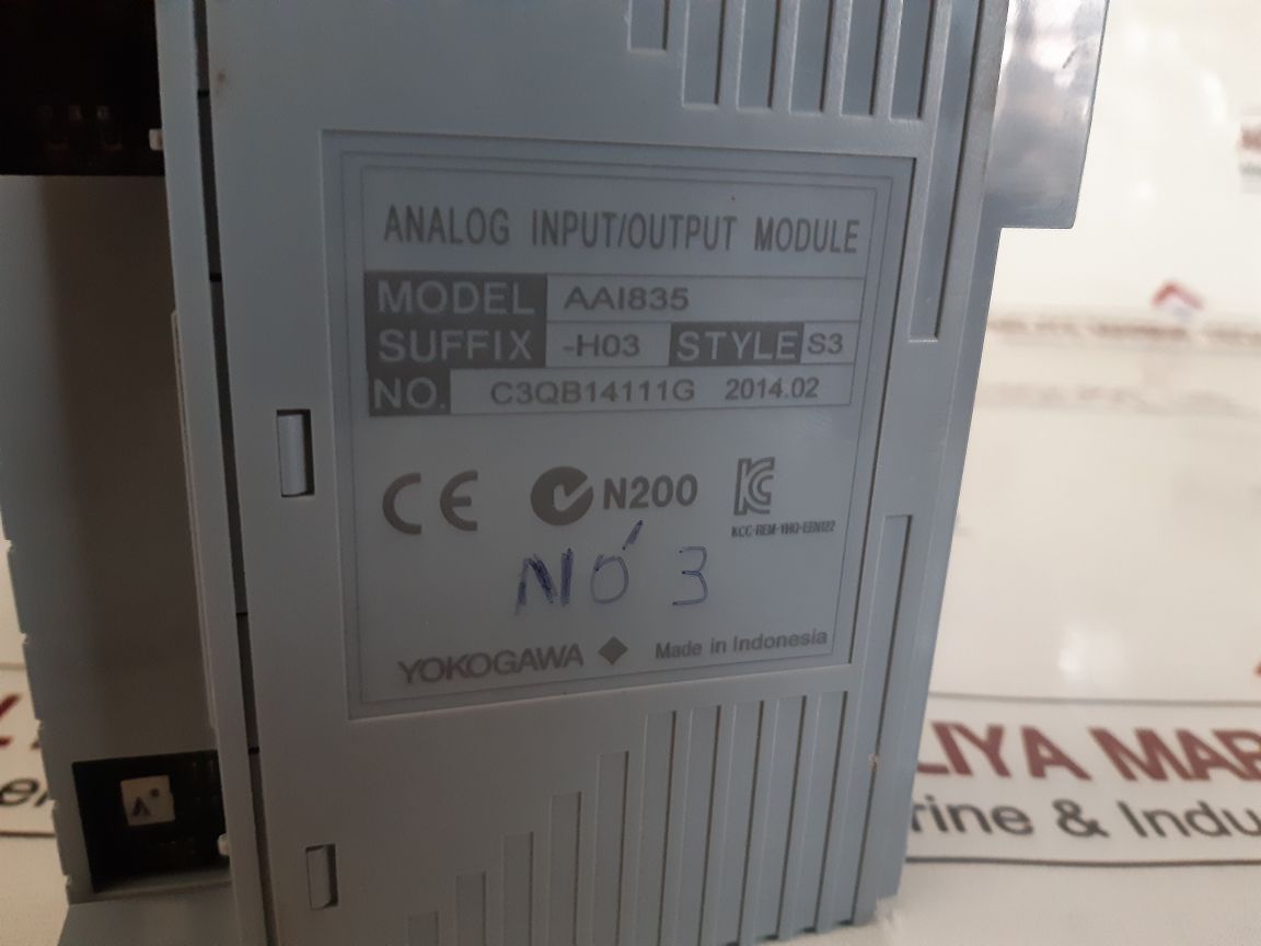 Yokogawa Aai835-h03 S3 Analog Input/Output Module Aai835