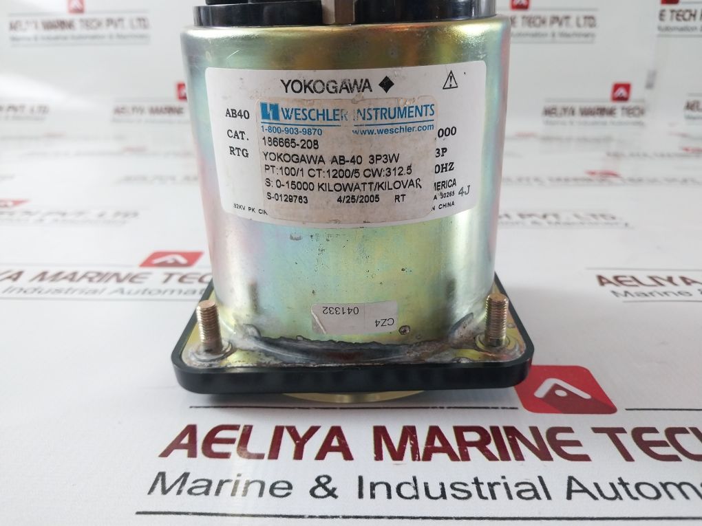 Yokogawa Ab-40 Kilowatt/ Kilovars Meter