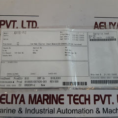 Yokogawa Adv151-p13 Style: S2 Digital Input Module