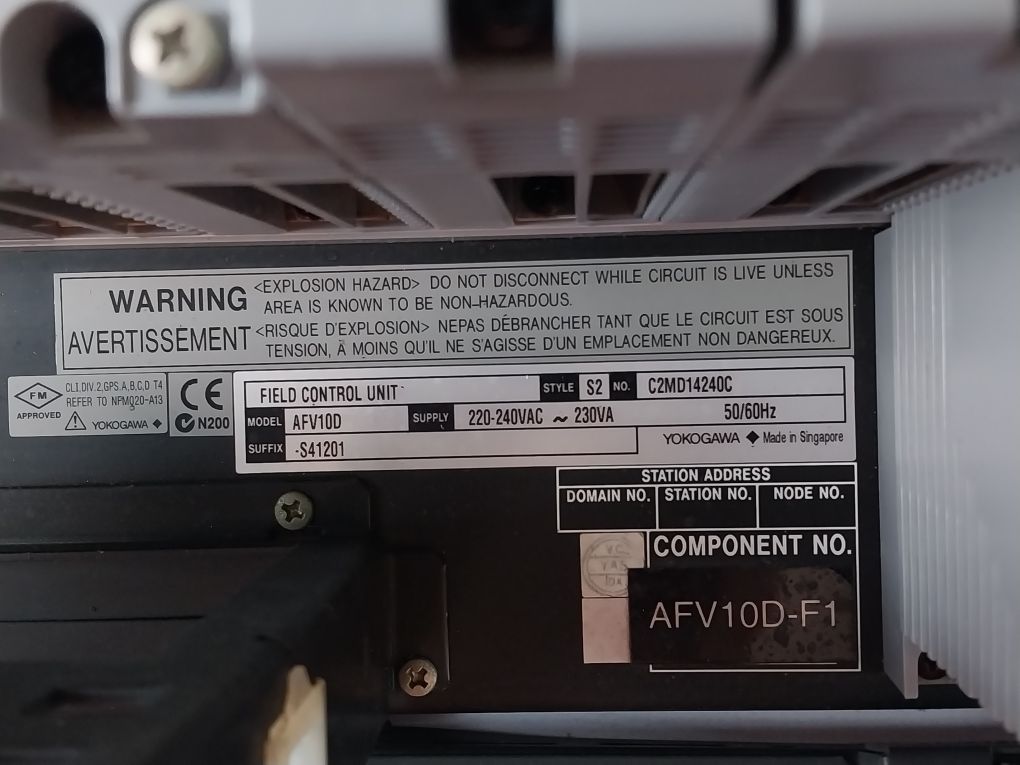 Yokogawa Pw482-10,Cp451-10,Ec401-10,Adv551-p00,Ec401-10,Afv10D Module Rack