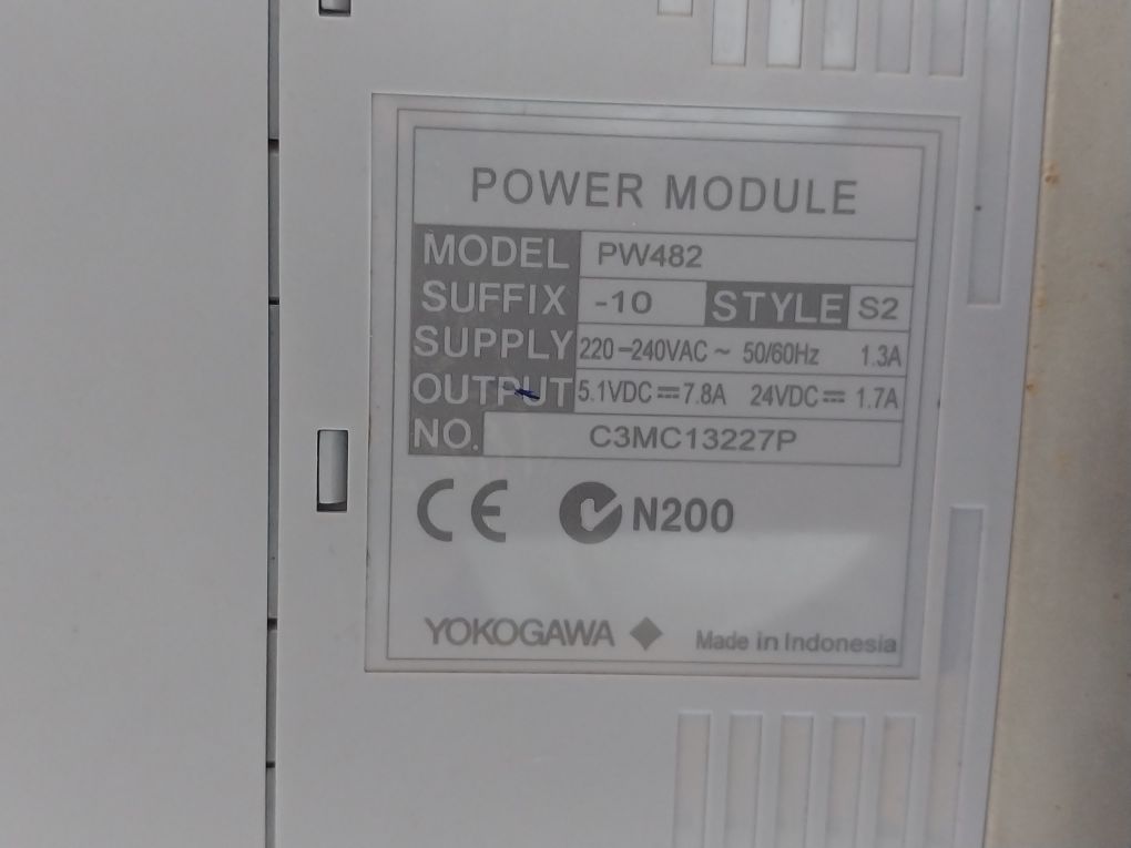 Yokogawa Pw482-10,Sb401-10,Adv151-e00,Aar145-s00,Aai143-h00 Module Rack