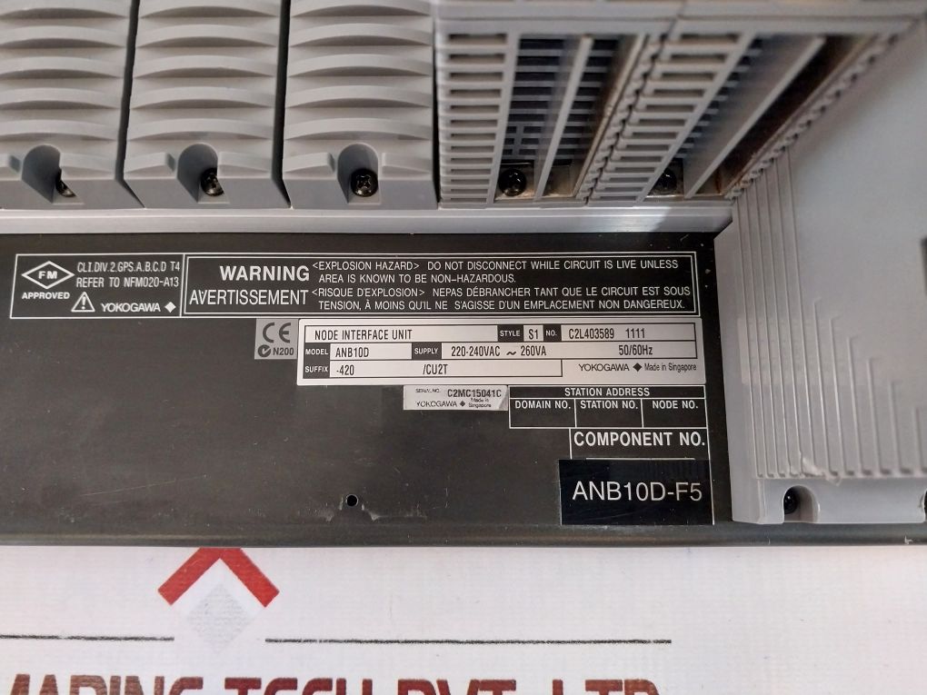 Yokogawa Aai143-h00,Aar145-s00,Sb401-10,Pw482-10,Anb10D Module Rack