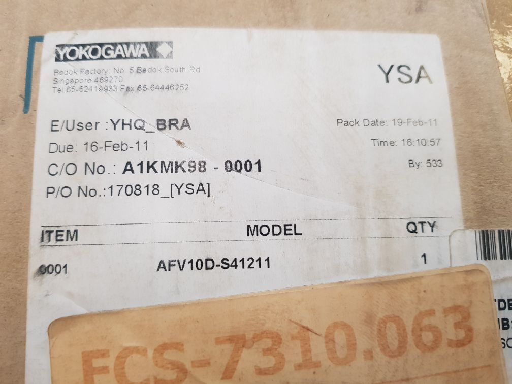 Yokogawa Cp451-11,Pw482-11 Module Rack