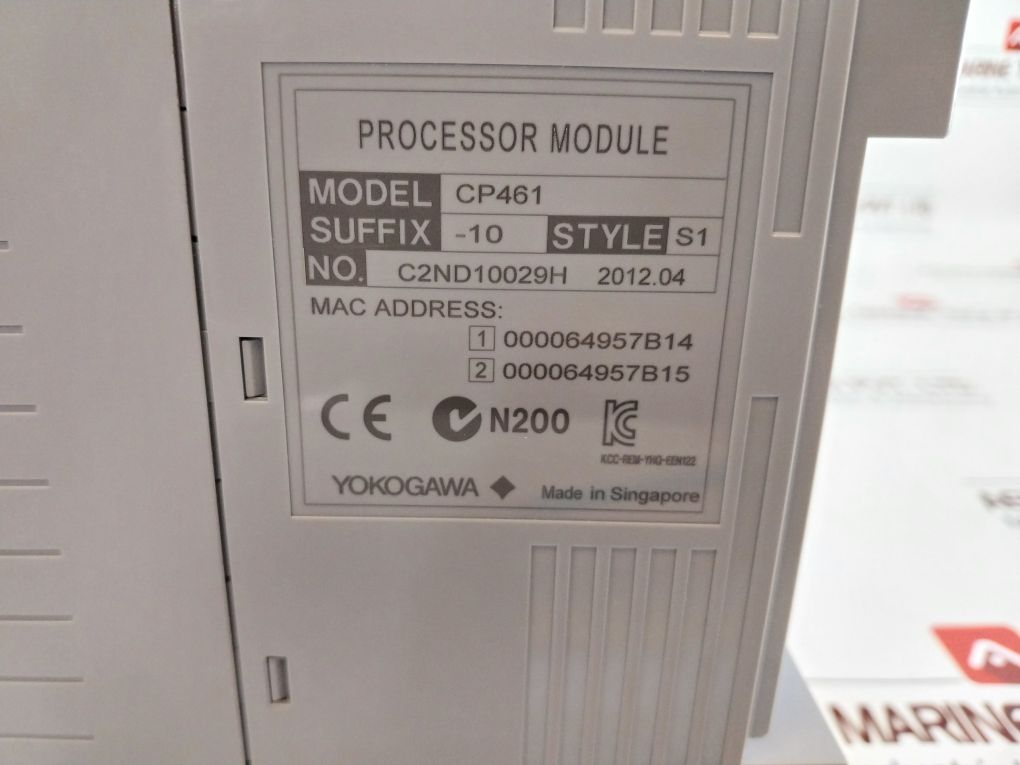 Yokogawa Cp461-10 S1 Processor Module