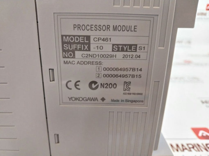 Yokogawa Cp461-10 S1 Processor Module