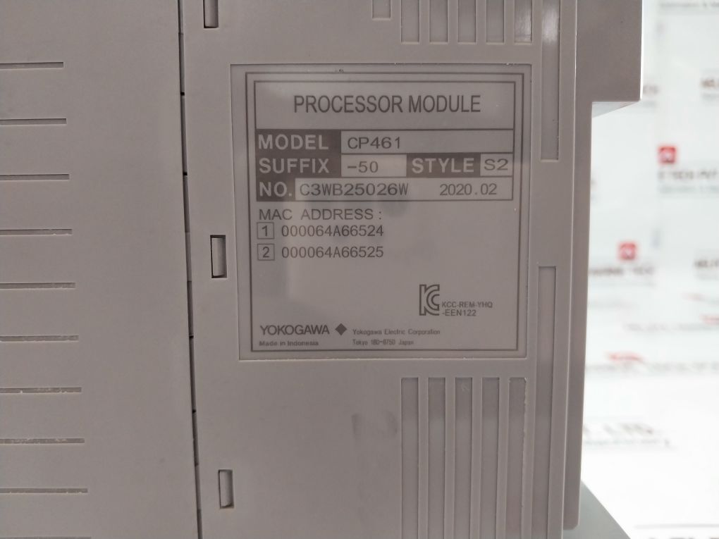 Yokogawa Cp461-50 S2 Processor Module