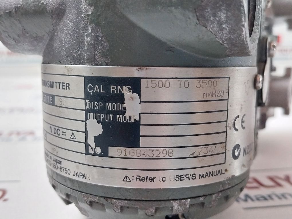 Yokogawa Eja110A Differential Pressure Transmitter 14A