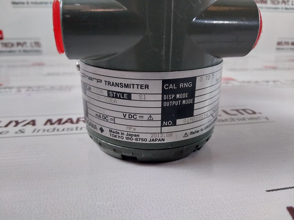 Yokogawa Eja430A Digital Traditional-mount Gauge Pressure Dpharp Transmitter