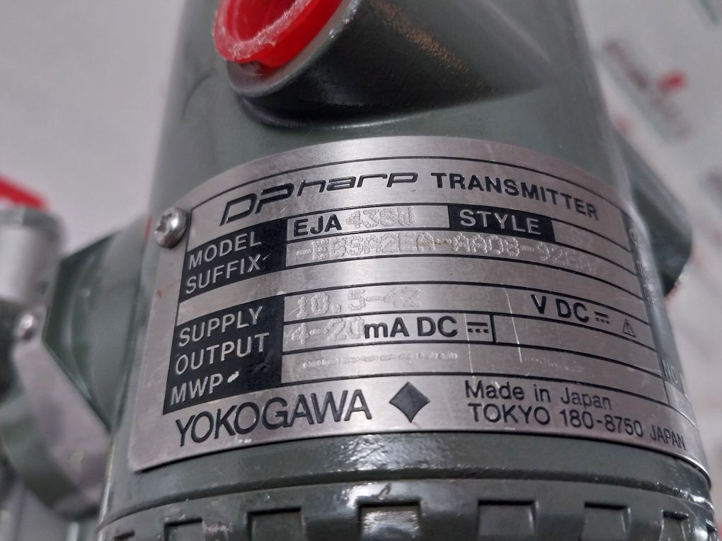 Yokogawa Eja438W Diaphragm Pressure Transmitter 10.5-42V Dc