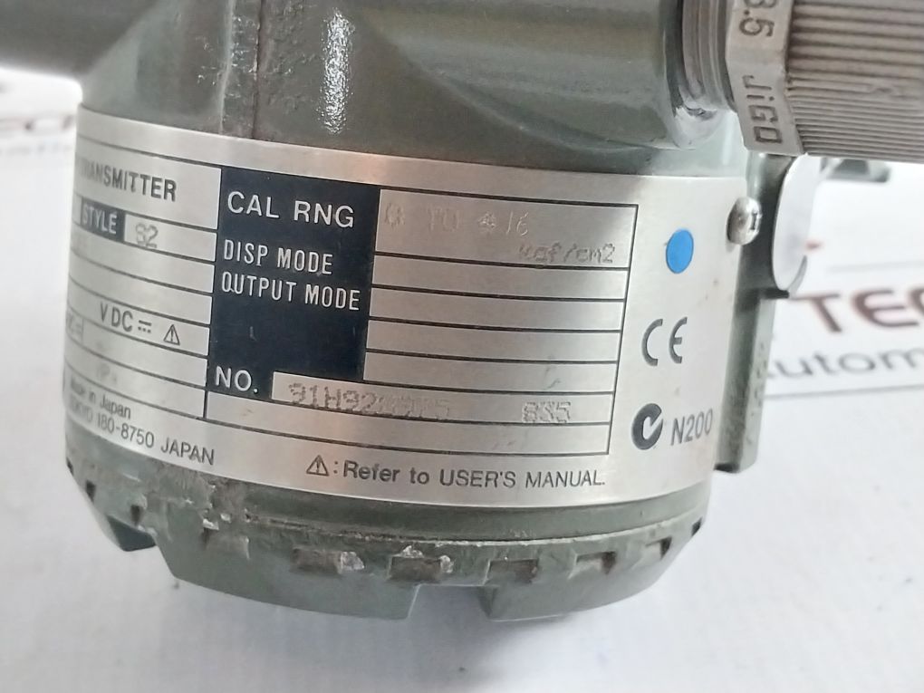 Yokogawa Eja530A Style S2 Dpharp Transmitter