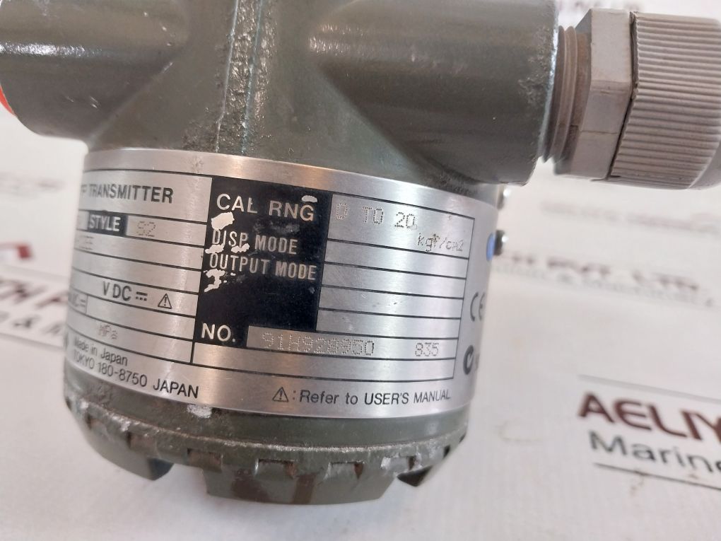 Yokogawa Eja530A Style: S2 Dp Harp Pressure Transmitter 0 To 20 Kgf/Cm2