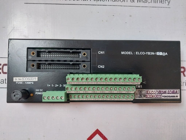 Yokogawa Elco-yb3N-10 @A Terminal Board 24V Dc