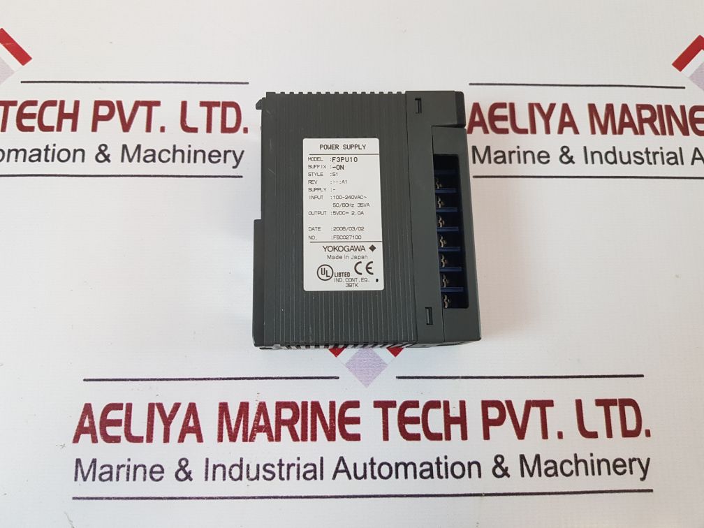Yokogawa F3Pu10 Power Supply Module Pu10-0N