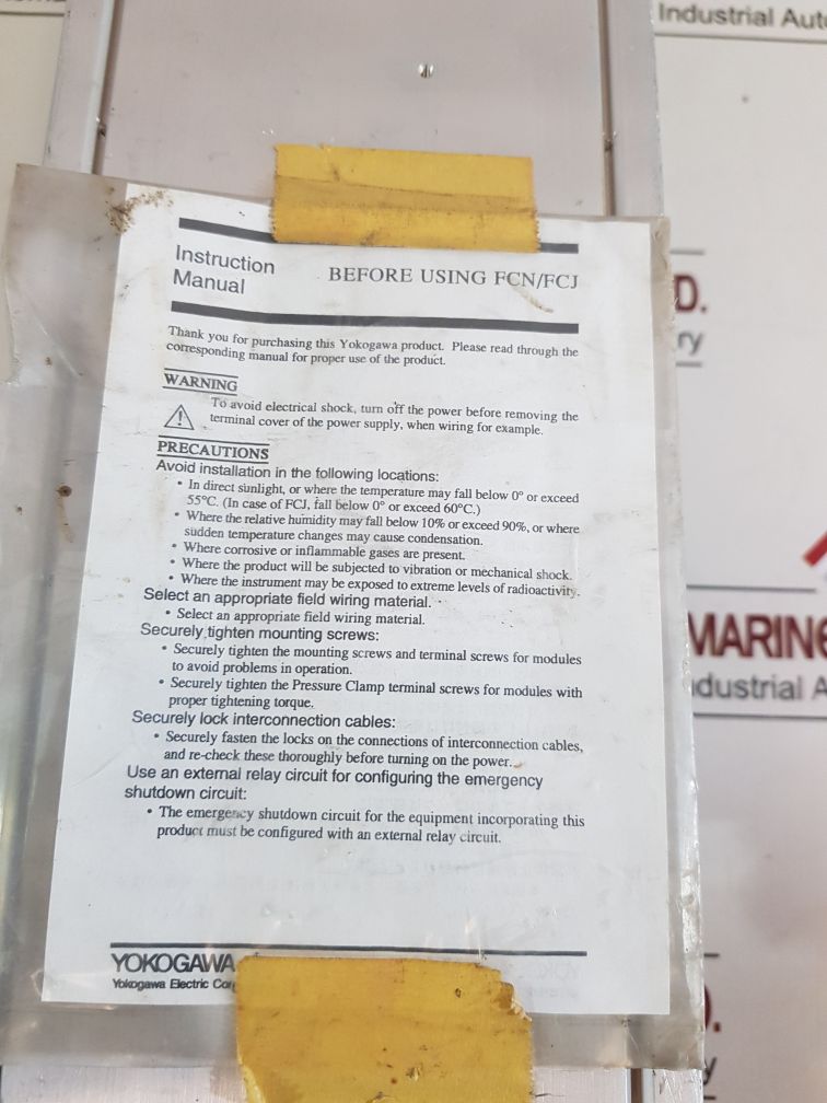 Yokogawa Nflr111 Base Module Rs-232C